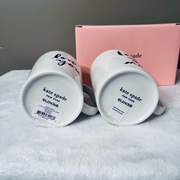 ♠️ NEW!!  Kate Spade gold trim mug set! - Picture 6 of 11